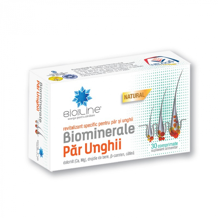 Biominerale Par Unghii, 30 comprimate, BioSunLine [1]