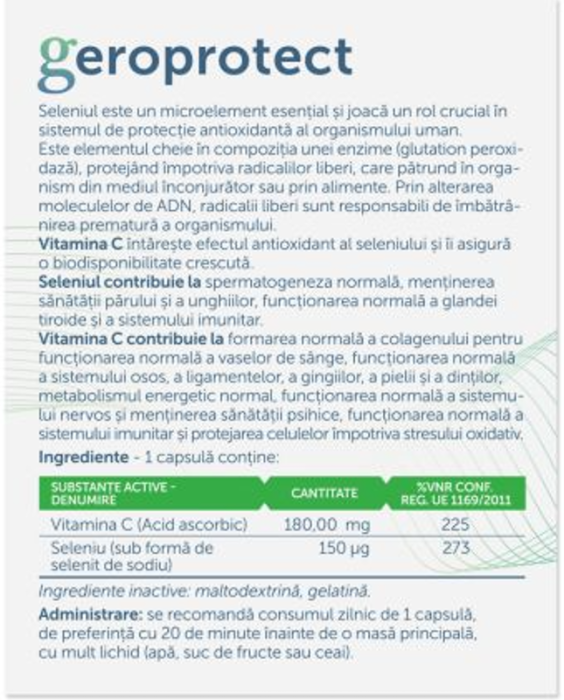 Bioseleniu + Vitamina C,  capsule, Parapharm la Nana Plafar [2]
