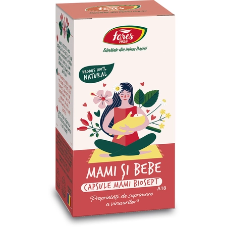 Biosept Mami si bebe, A18, 30 capsule, Fares la Nana Plafar [1]