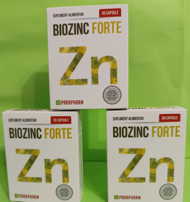 BioZINC FORTE, 30 capsule, Parapharm la Nana Plafar [4]