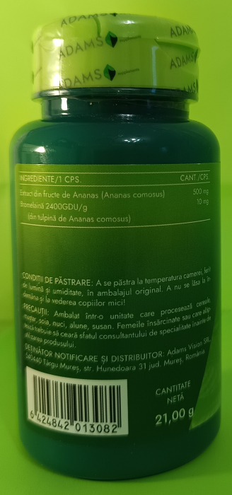 BROMELAINA extract Ananas , Adams Supplements [2]