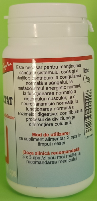 Calciu lactat, 70 capsule, Favisan [2]
