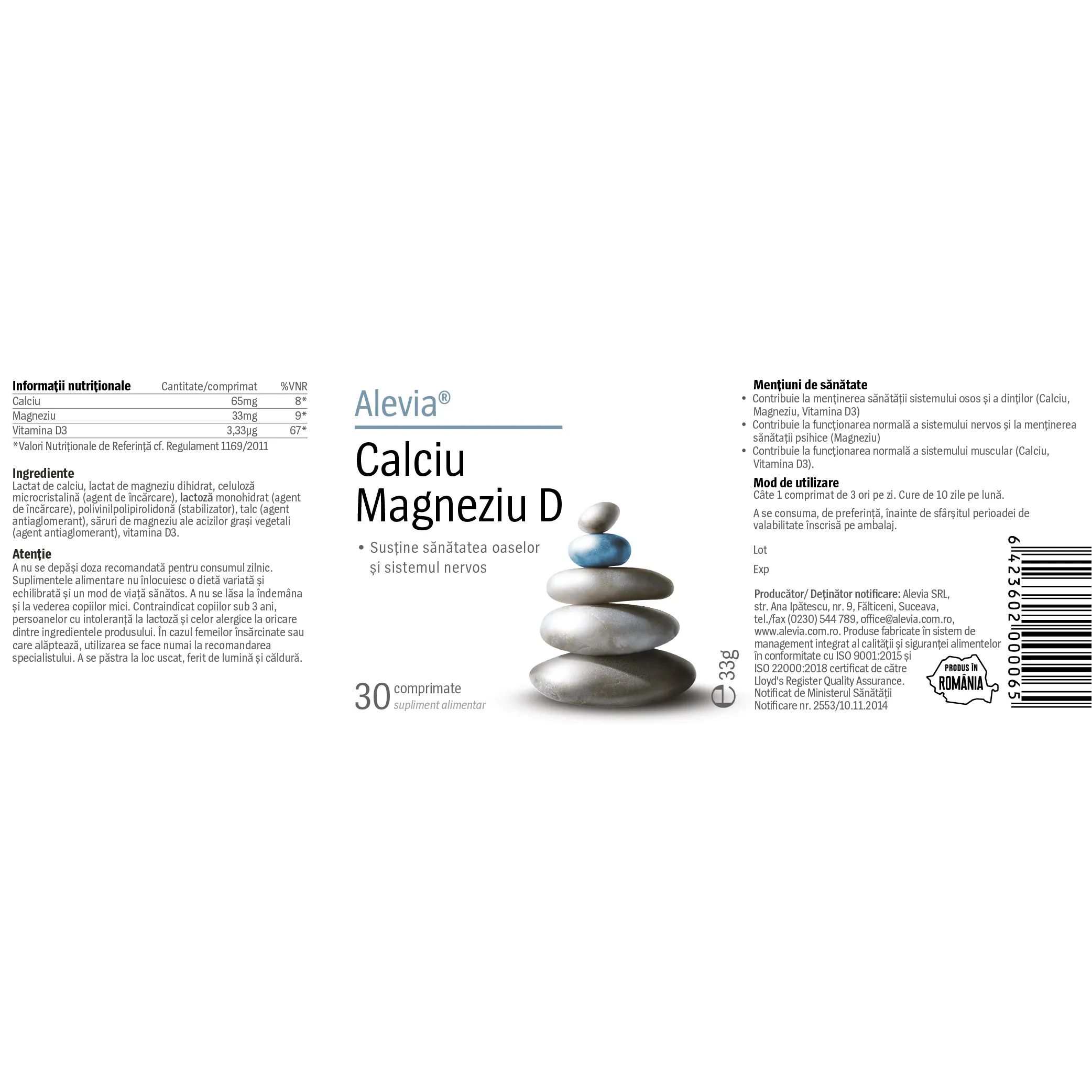 CALCIU MAGNEZIU D, Alevia [2]