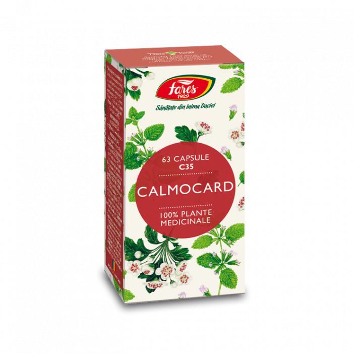 CALMOCARD tensiune C35, 63 capsule, Fares [1]