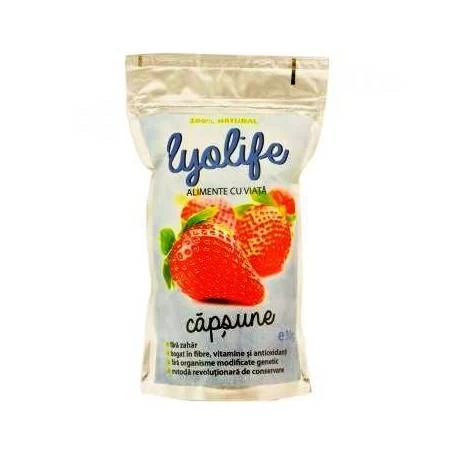 Capsuni liofilizate 30gr, Lyolife [1]
