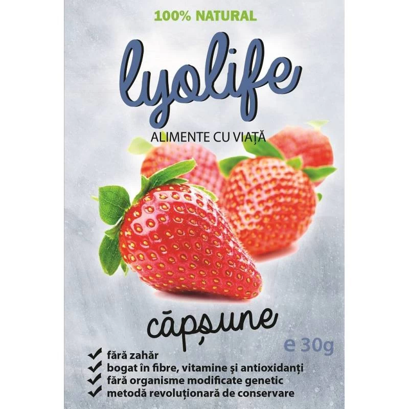 Capsuni liofilizate 30gr, Lyolife [2]