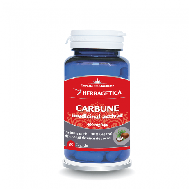 CARBUNE medicinal activat 400mg, Herbagetica [1]