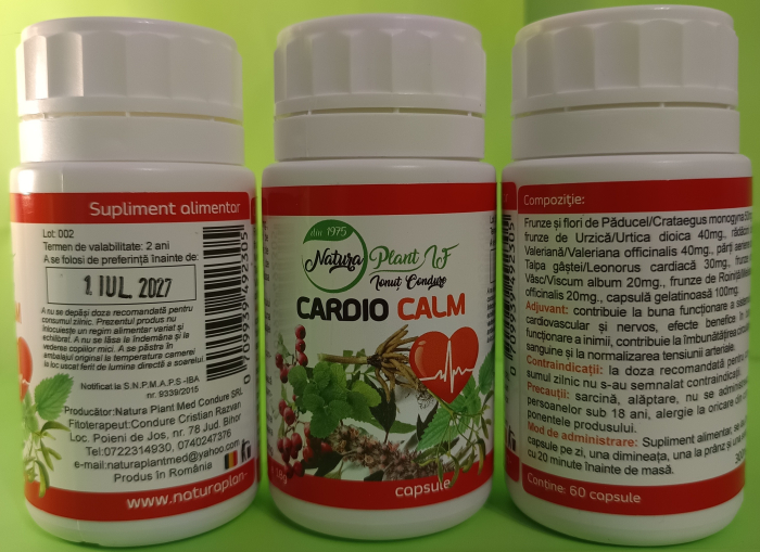 Cardio Calm, 60 capsule, Natura Plant   la Nana Plaf ar [4]