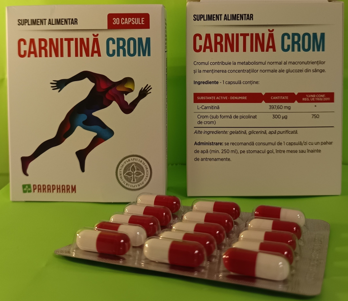 CARNITINA CROM pentru IMUNITATE, 30 capsule, Parapharm [2]