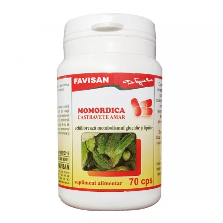 MOMORDICA Castravete amar 400mg, 70 capsule, Favisan [1]