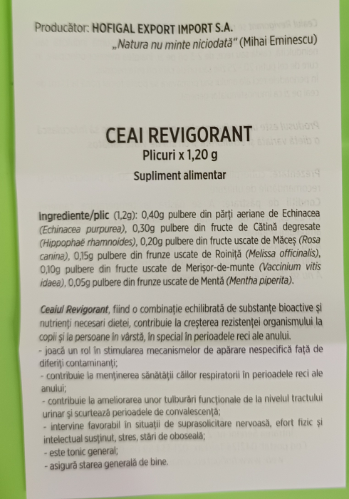 CEAI REVIGORANT 30 plicuri ANVELOPATE,Hofigal la nana plafar [4]