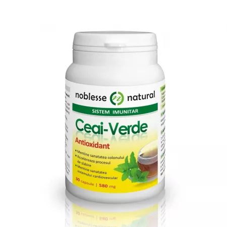 Ceai Verde 400mg, 30 capsule - NOBLESSE [1]
