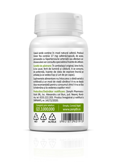 CEAI VERDE–Green Tea-Extract EGCG 200 mg, 30 capsule, Zenyth [3]