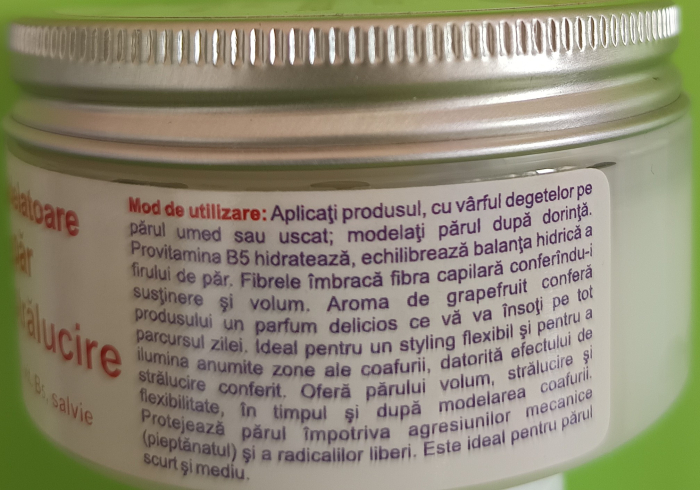 Ceara BIO modelatoare pentru Par, 100ml, favisan [2]