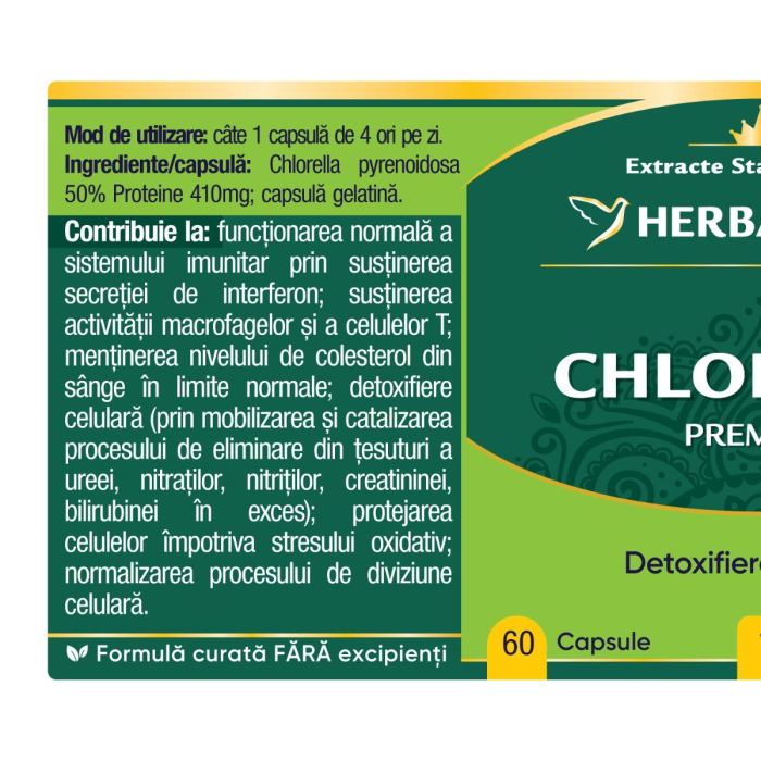CHLORELLA 410mg, Herbagetica [2]