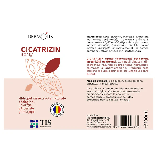 CICATRIZIN SPRAY DERMOTIS 100ML TIS Farmaceutic la Nana Plafar [2]