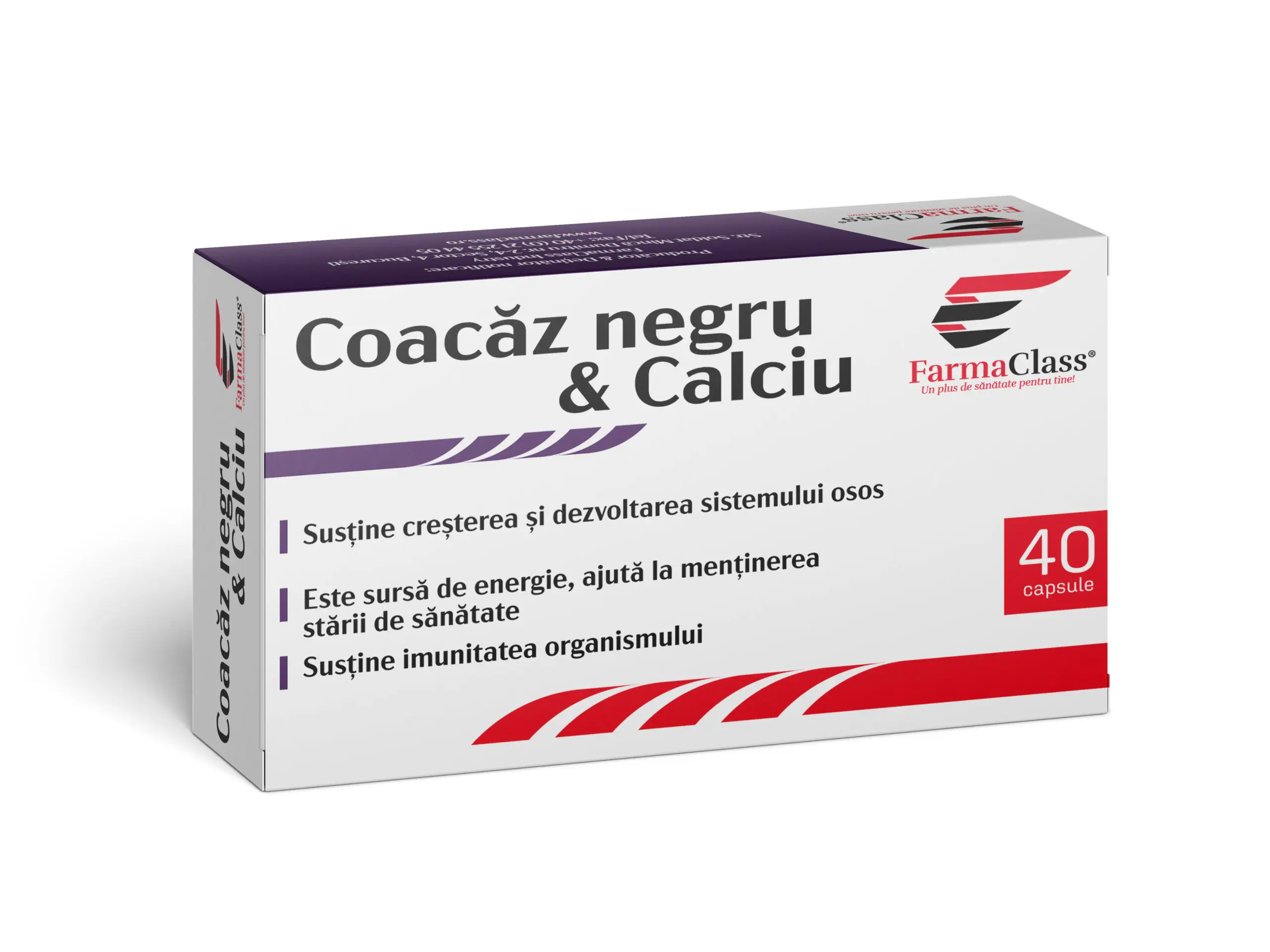 COACAZ NEGRU & CALCIU, 30 capsule, FarmaClass [1]
