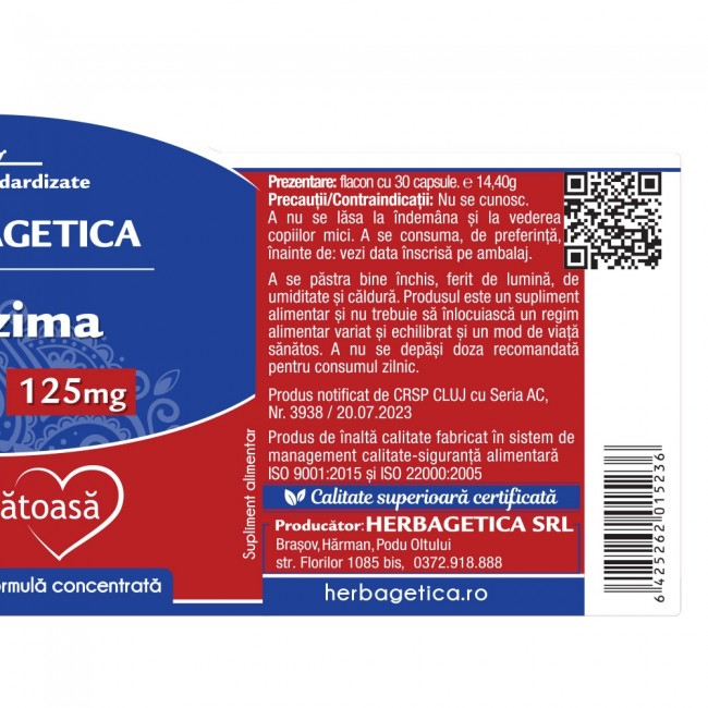 COENZIMA Q10 125mg, Herbagetica la nana plafar [3]