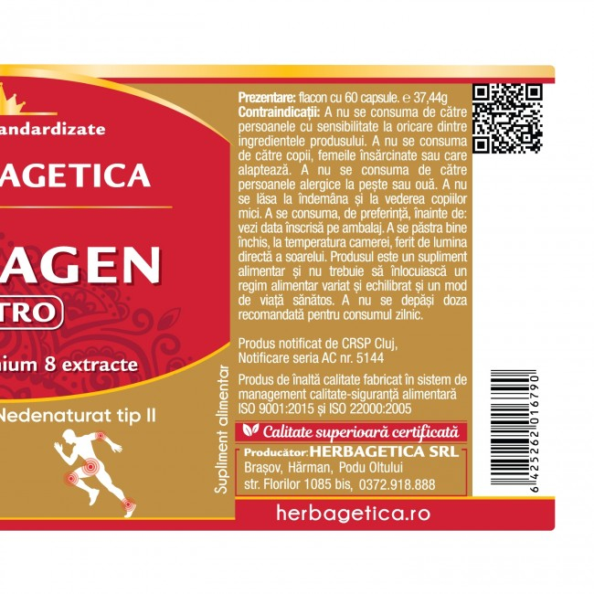 COLLAGEN ARTRO 60 Capsule, Herbagetica [3]