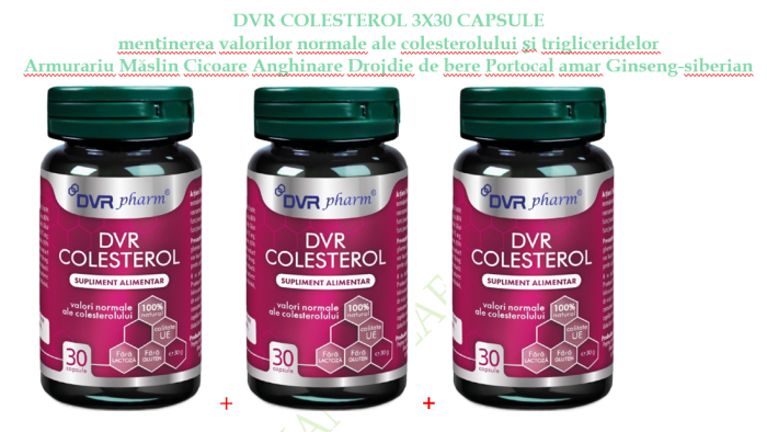 COLESTEROL, capsule, DVR Pharm la Nana Plafar [2]
