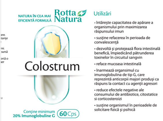 COLOSTRUM anticorpi naturali, 60 capsule, Rotta Natura   la Nana Plafar [3]