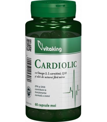 COMPLEX CARDIOLIC pentru INIMA, 60 capsule gelatinoase, Vitaking [1]