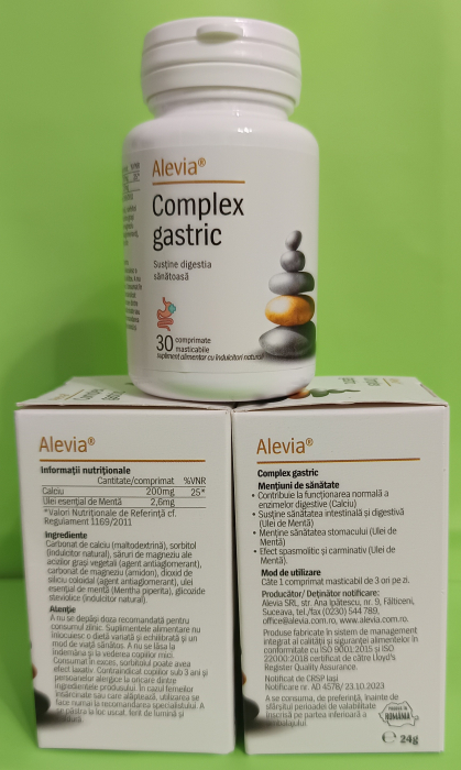 COMPLEX GASTRIC, 30 comprimate masticabile, Alevia la nana plafar [3]