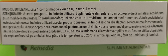 COMPLEX IMUNITATE PLUS 30 comprimate Remedia la Nana Plafar [3]