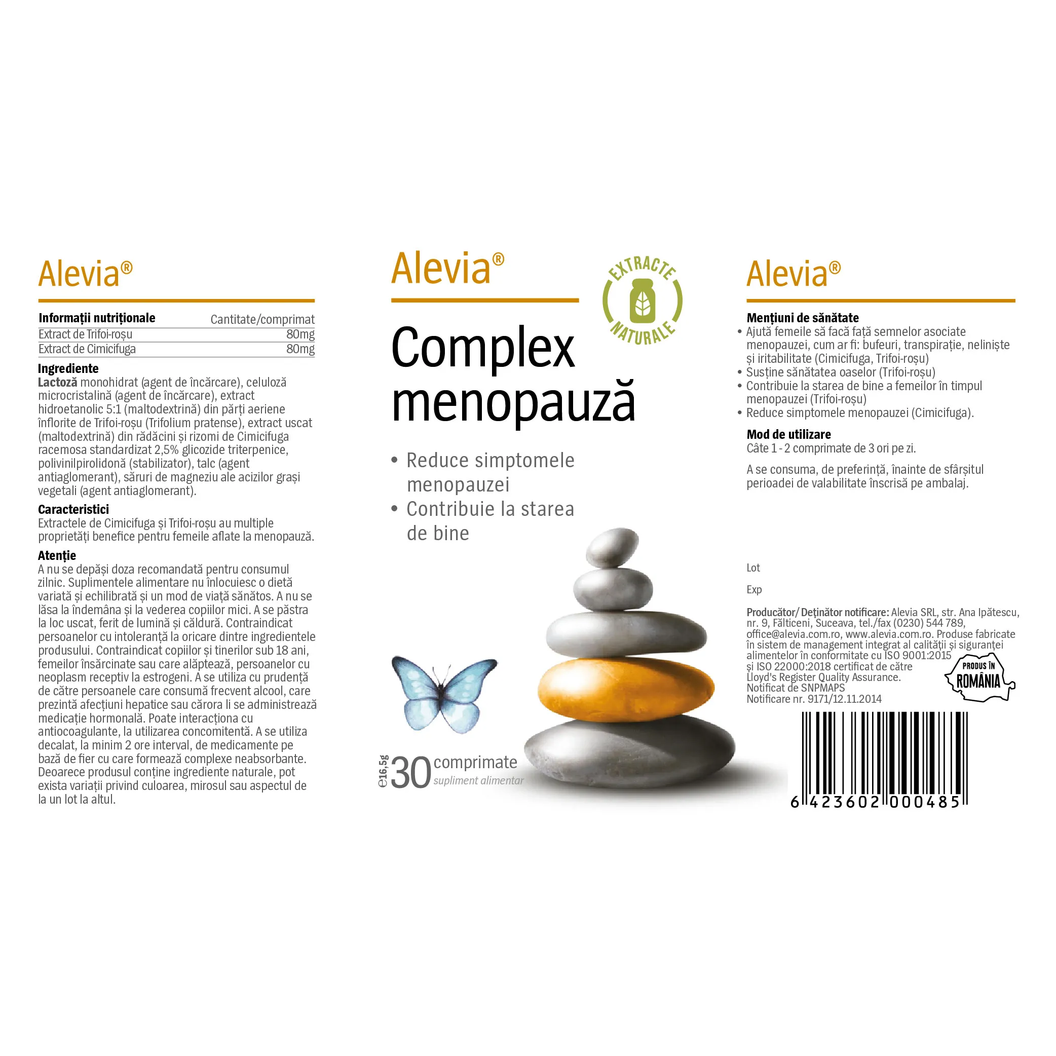 Complex menopauza, 30 comprimate, Alevia [2]