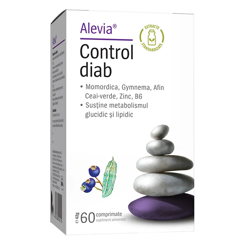 CONTROL DIAB, normalizare glicemie, 60 capsule Alevia [1]