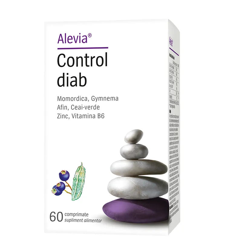 CONTROL DIAB, normalizare glicemie, 60 capsule Alevia [2]