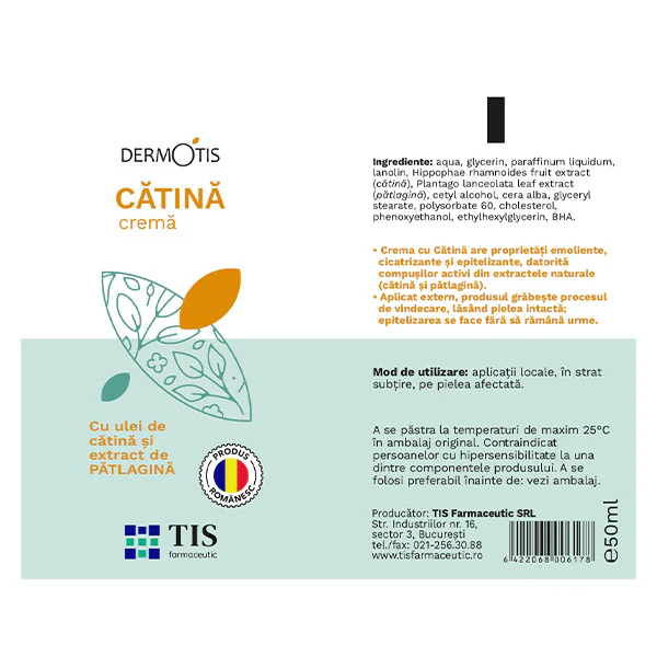 CREMA, 50ml, Dermotis, Tis Farmaceutic la Nana Plafar [3]