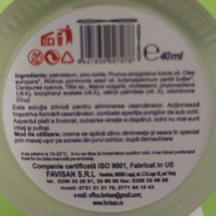 CREMA ANTICEARCAN SPF15 Virginia, 40ml, Favisan la Nana Plafar [3]