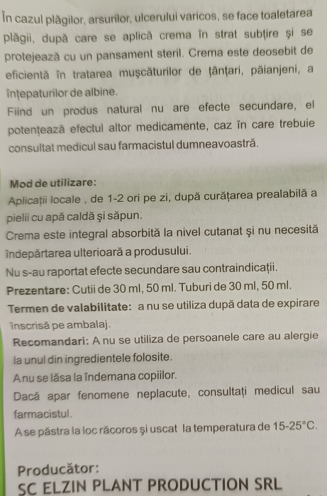 CREMA  Antiinflamatoare CONIMED, 50 ml, Elzin Plant la Nana Plafar [3]