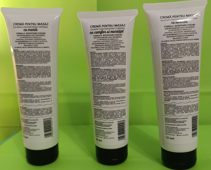 Crema ANTIREUMATICA cu Eucalipt si Camfor pentru masaj calmant si reconfortant, 125gr, Techir [3]