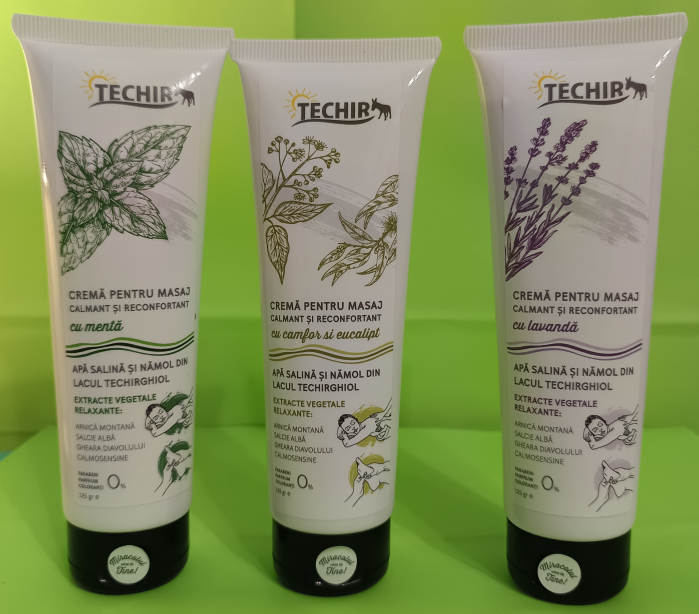 Crema ANTIREUMATICA cu Menta pentru masaj calmant si reconfortant, 125gr,Techir [2]