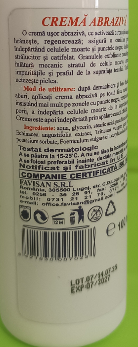 Crema BIO abraziva pentru FATA, FaviBeauty, 100ml, Favisan [3]