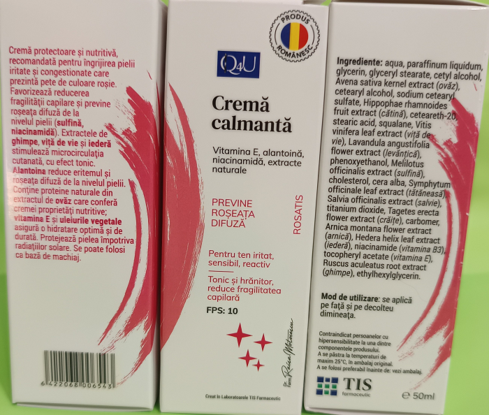 CREMA CALMANTA Q4U 50ml TIS Farmaceutic la Nana Plafar [4]