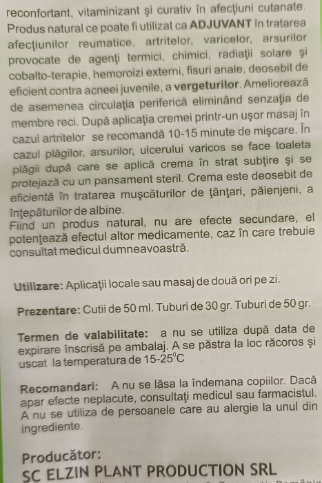 CREMA cu PROPOLIS si EXTRACT uleios din Rasina de Conifere, 50ml, ElzinPlant [3]