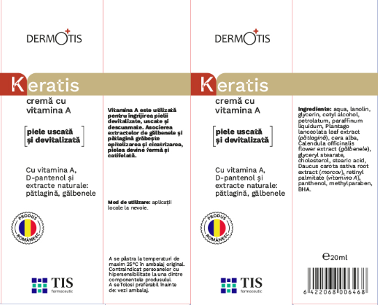 Crema cu vitamina A KeraTis, 20 ml, Tis Farmaceutic la Nana Plafar [2]