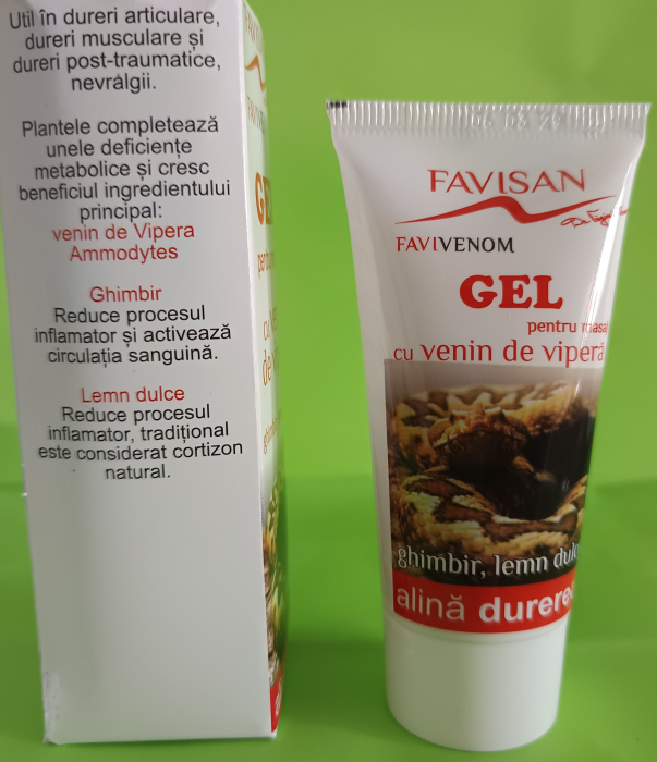 CREMA GEL pentru Masaj cu VENIN DE VIPERA FAVIVENOM, Favisan la Nana Plafar [3]