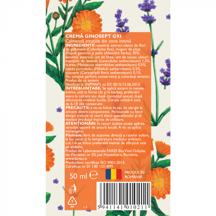 Ginosept crema, 50 ml, FARES [2]