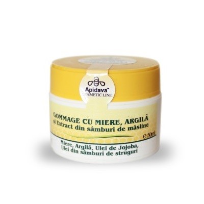 Crema Gommage cu Miere si Argila, 50ml - APIDAVA [1]