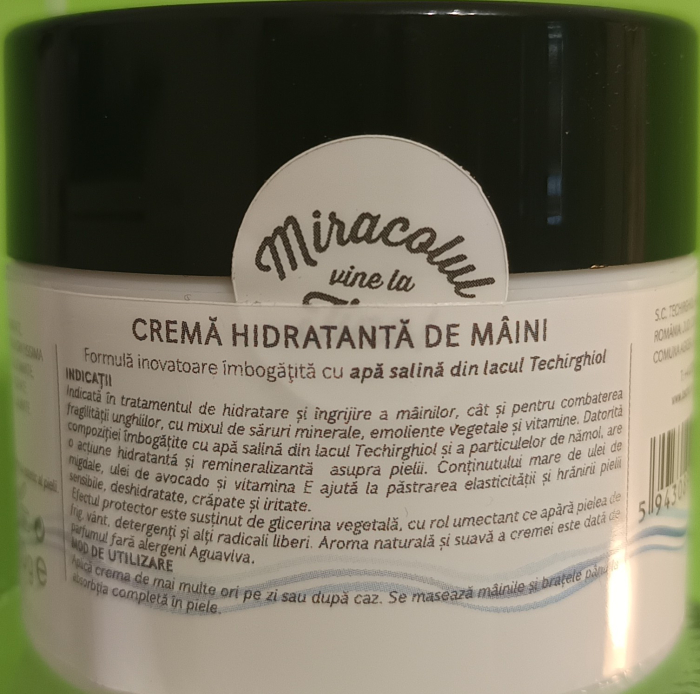 Crema hidratanta de maini cu Namol. 50gr, Techir [2]
