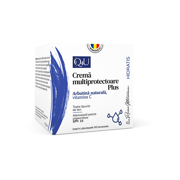 Crema Multiprotectoare plus, Arbutina Naturala, Vit C, 50ml, Tis Farmaceutic [1]