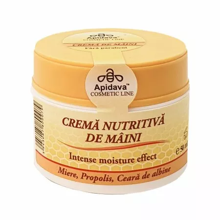 Crema nutritiva de maini cu Miere, Propolis, Ceara de albine, 50 ml - APIDAVA [1]