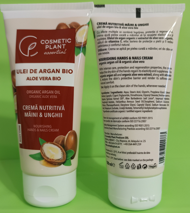 Crema nutritiva pentru maini si unghii Essential, 100 ml, Cosmetic Plant la nana plafar [2]