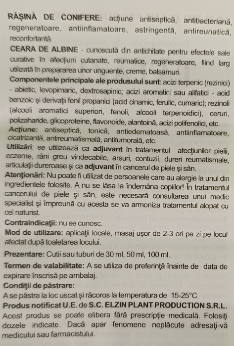 CREMA pe baza de TATANEASA, Tatazin, 50 ml, Elzin Plant la Nana Plafar [4]