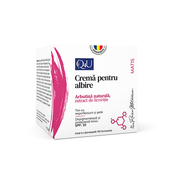 CREMA de FATA pentru ALBIRE cu ARBUTINA NATURALA si EXTRACT de LICVIRITIE, 50ml, TIS Farmaceutic [1]
