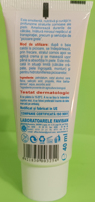 CREMA PENTRU CALCAIE, 40ML, Favisan la Nana Plafar [2]